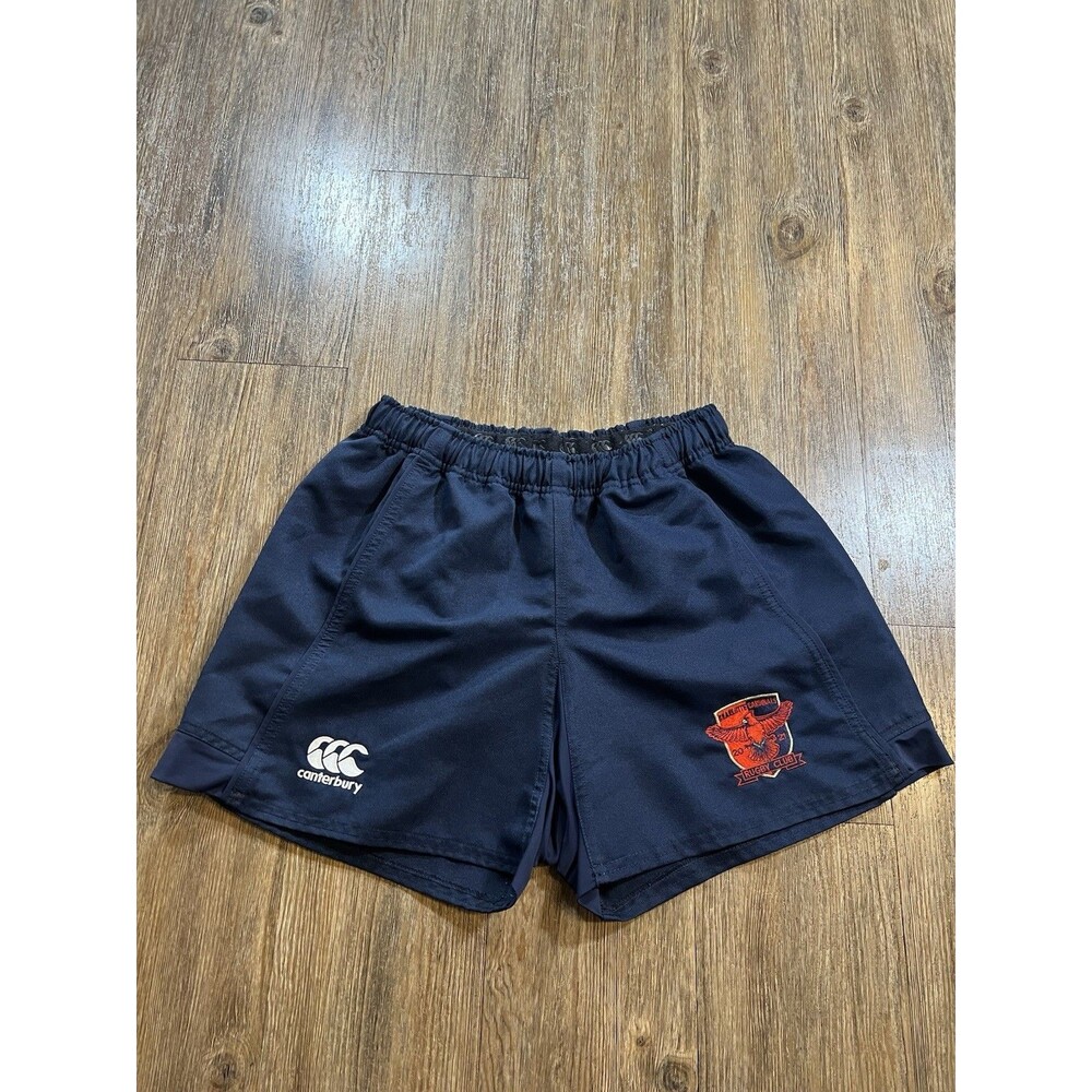 Canterbury Rugby Shorts Boys Kids Size 12 Navy Blue Charlotte Cardinals